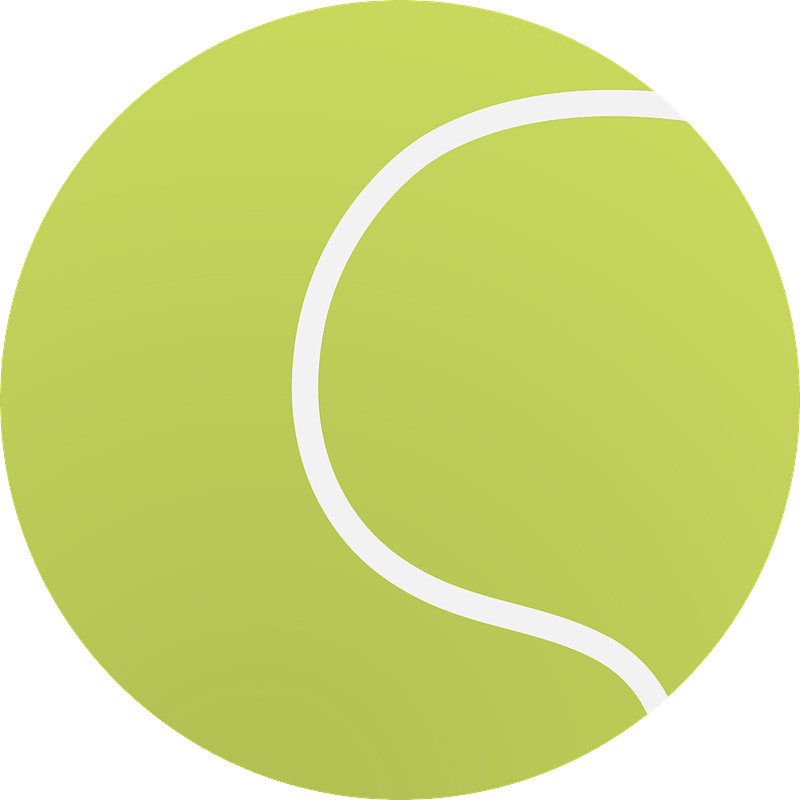 Tennis Ball Clipart - Tennis Ball Vector Png Transparent Png (800x800), Png Download