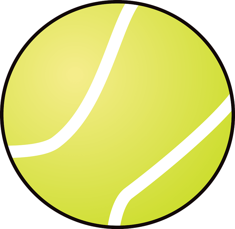Tennis Ball Sports Clipart - Circle - Png Download (800x779), Png Download