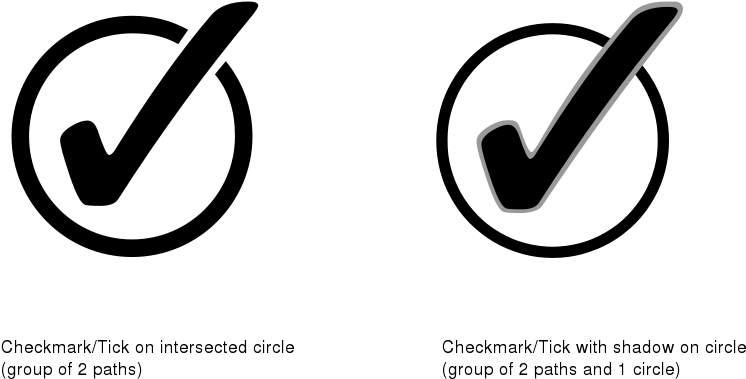 Checkmark On Circle - Checkmark In Circle Icon Png Clipart (800x407), Png Download