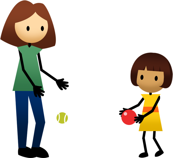 Activities Active For Life - Bounce And Catch Ball Clipart (880x560), Png Download