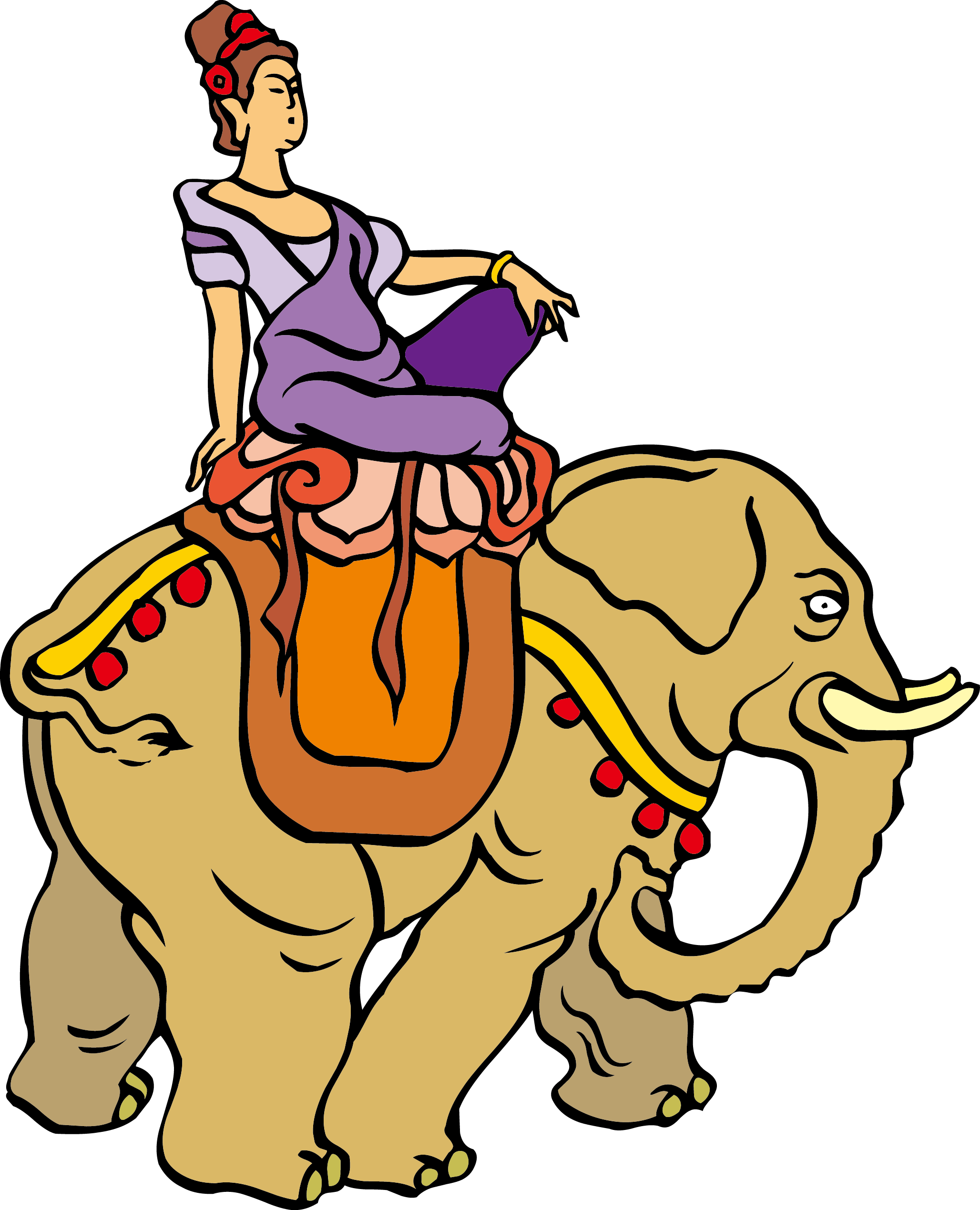 Indian Elephant Ganesha Clip Art - Clip Art - Png Download (2056x2539), Png Download