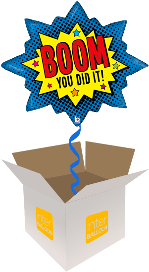 32″ Boom You Did It Burst - Boom You Did Clipart (568x568), Png Download