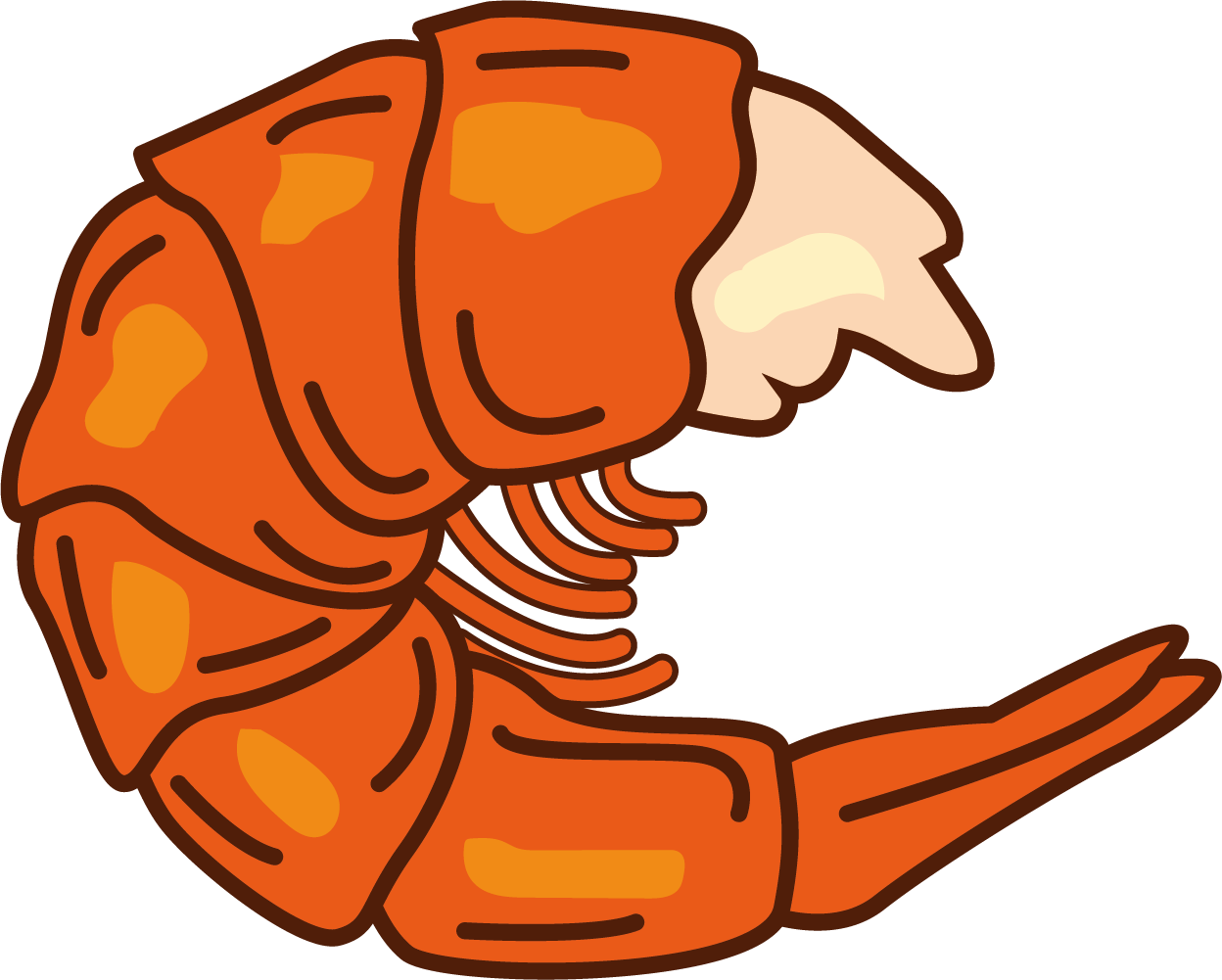 Seafood Clipart Fried Shrimp Cooked Shrimp Shrimp Clip Art Png