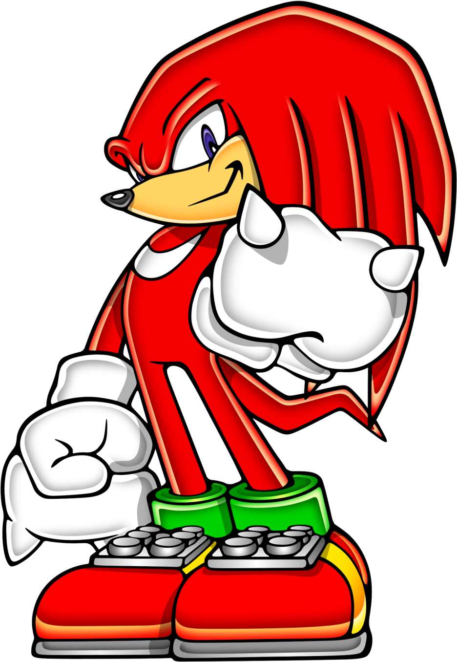 Sonic The Hedgehog Clipart Knuckles The Echidna - Knuckles The Echidna - Png Download (944x1368), Png Download
