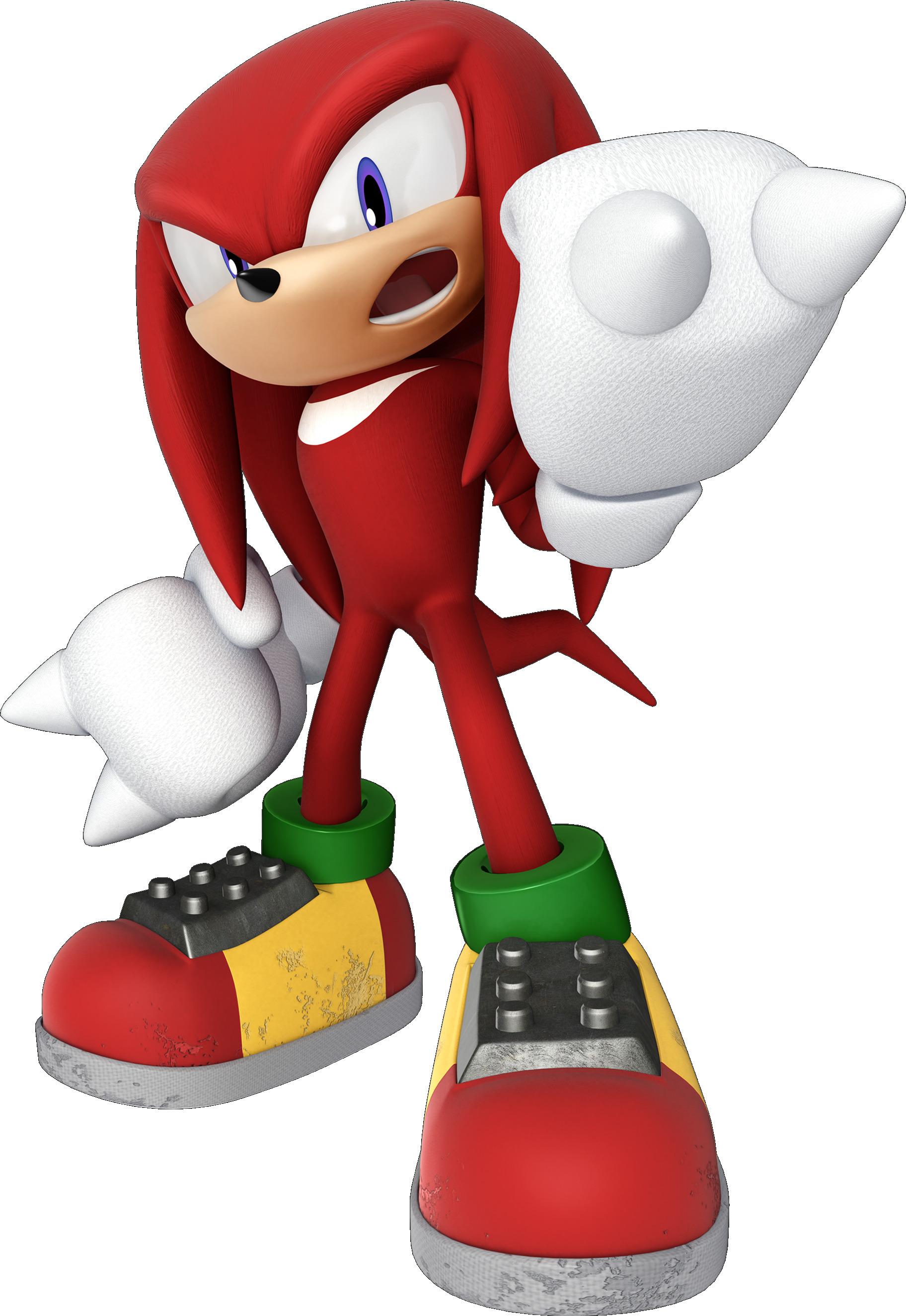 Sonic The Hedgehog Clipart Knuckles - Modern Sonic The Hedgehog Knuckles - Png Download (1824x2649), Png Download