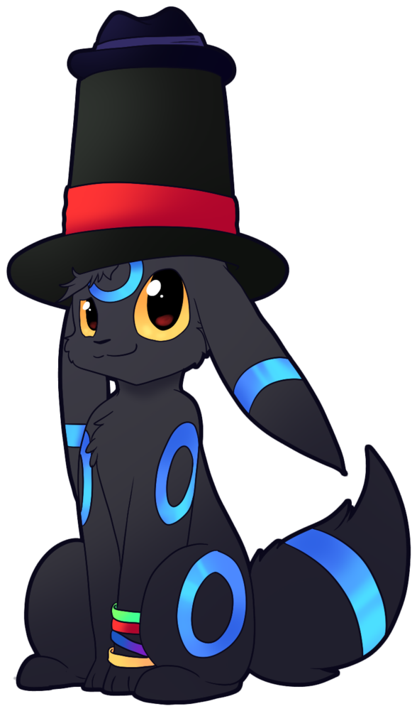 Pink Clipart Top Hat - Umbreon Top Hat - Png Download (730x1095), Png Download