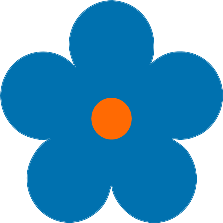 Choose Your Own Colors Printed Daisy Flower Magnet - Colored Flowers Clipart - Png Download (750x750), Png Download
