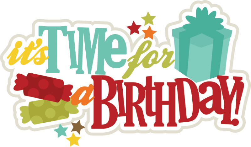 March Clipart Happy Birthday - Its A Birthday - Png Download (800x471), Png Download