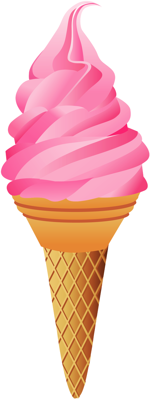 Clipart Church Fete - Strawberry Ice Cream Clipart - Png Download (583x1438), Png Download