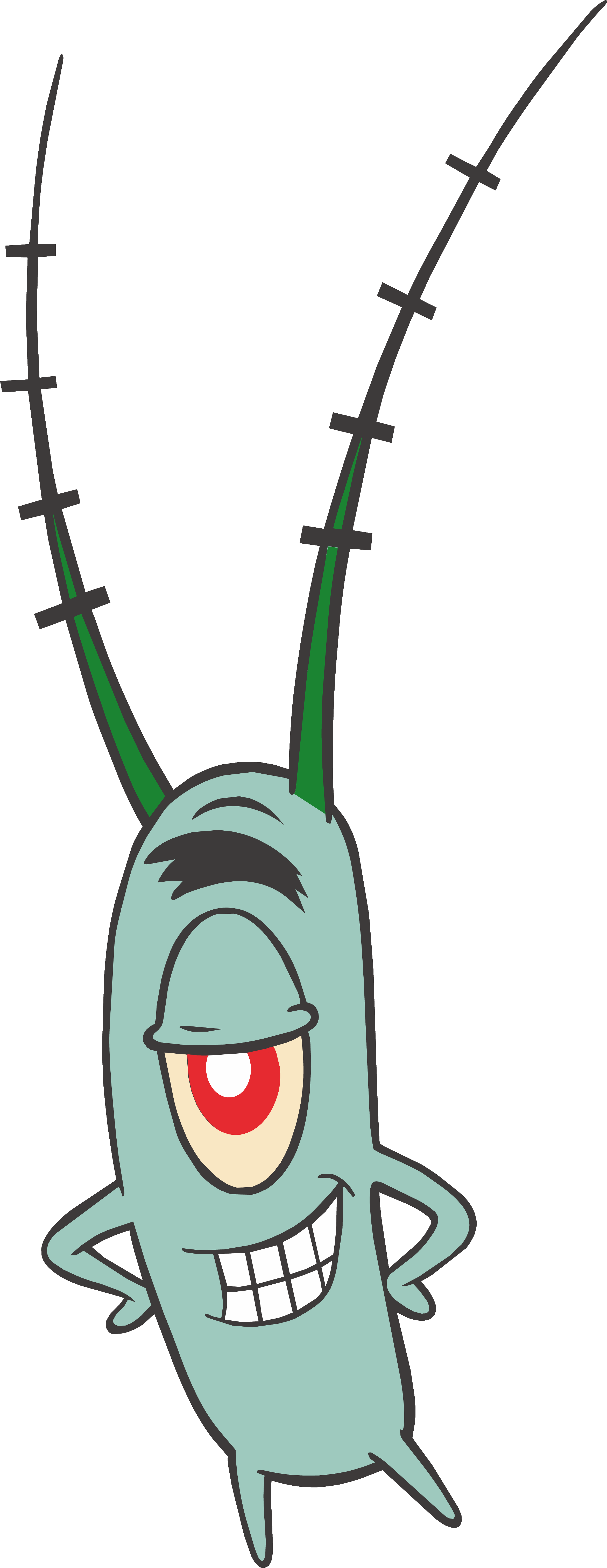 Plankton Spongebob Clipart (2496x6215), Png Download