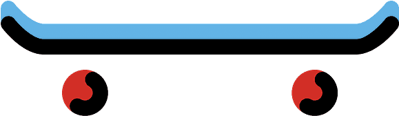 Skateboard Emoji Clipart - Longboard - Png Download (800x800), Png Download