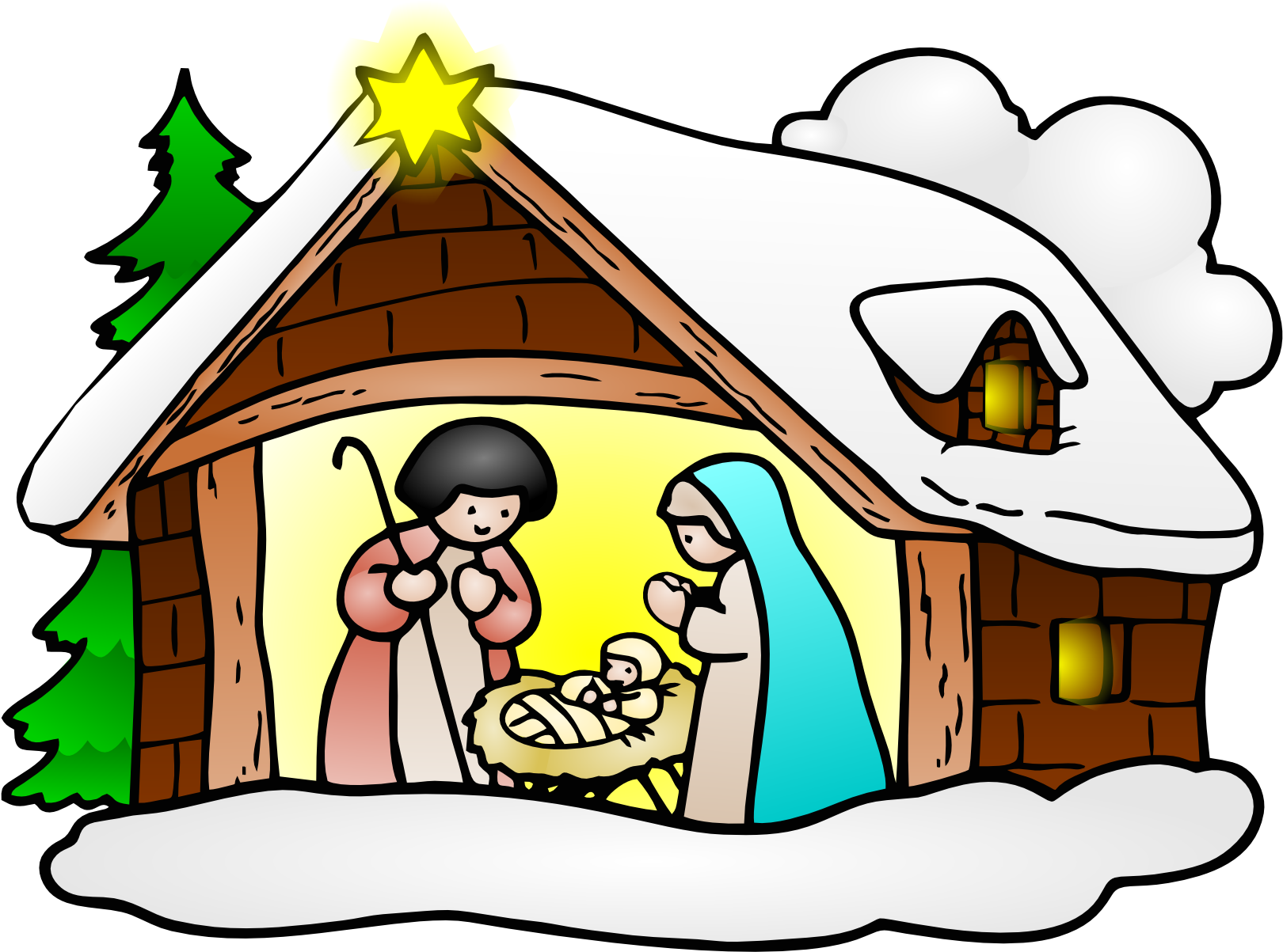 Thumb Image - Christian Christmas Clipart - Png Download (1969x1392), Png Download