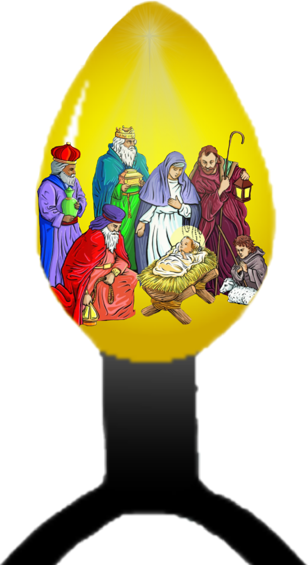Nativity Scene - Clipart Birth Of Jesus - Png Download (1012x1855), Png Download
