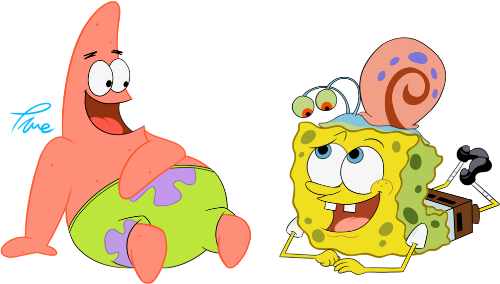 Download Randome Clipart Patrick - Spongebob And Patrick And Gary - Png
