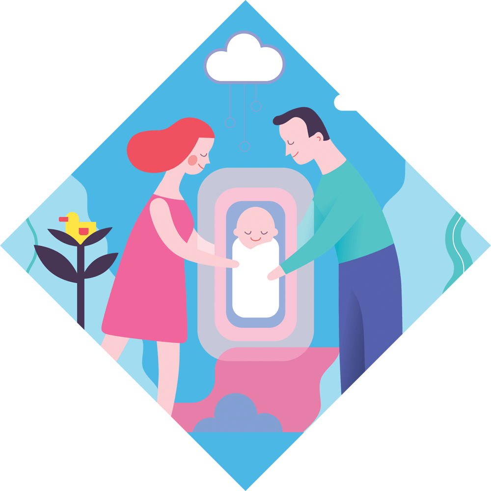 Baby Care 101 Background Image - Illustration Clipart (1000x1000), Png Download