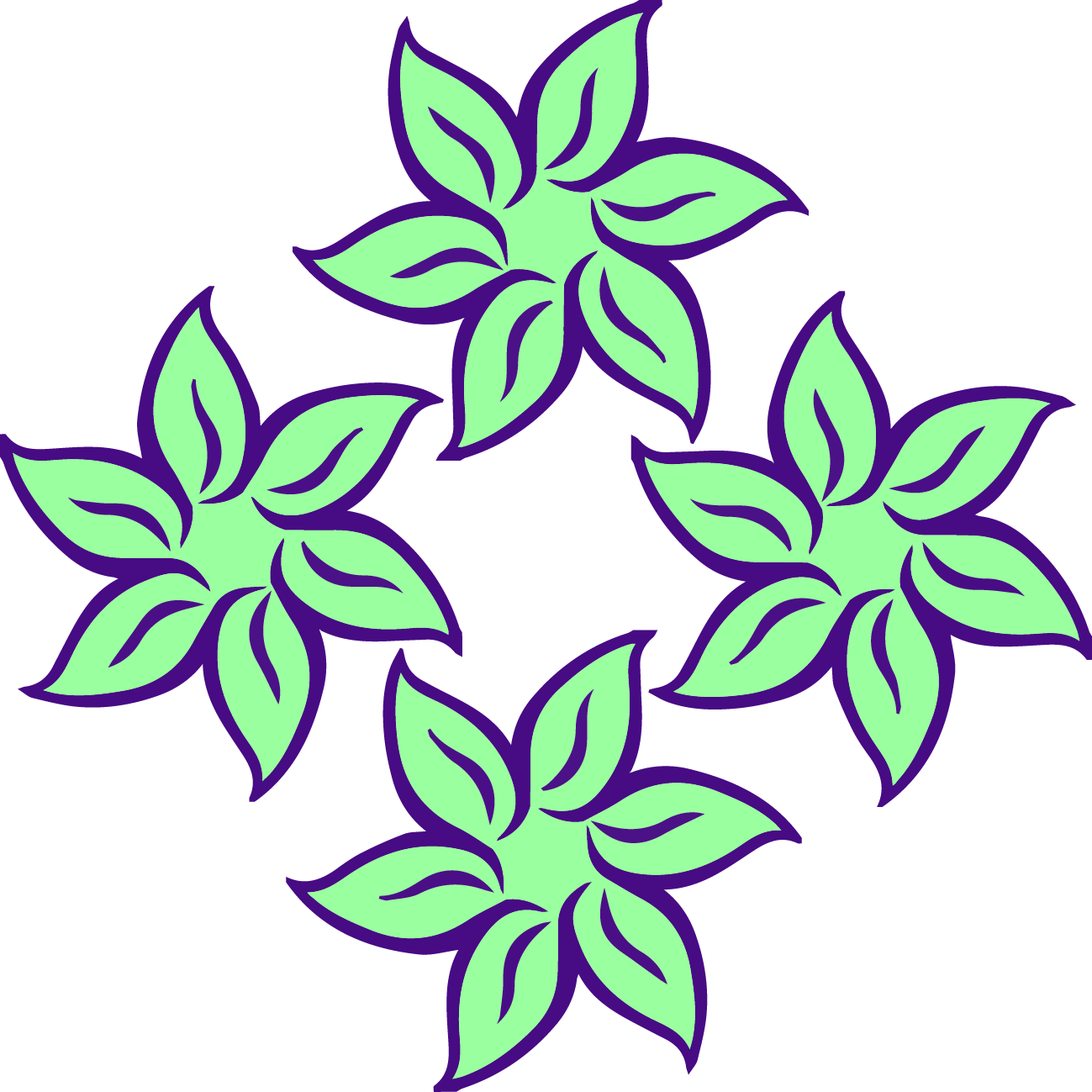 Transparent Lavender Plant Png - Easy Flower Petals Drawing Clipart (1299x1299), Png Download