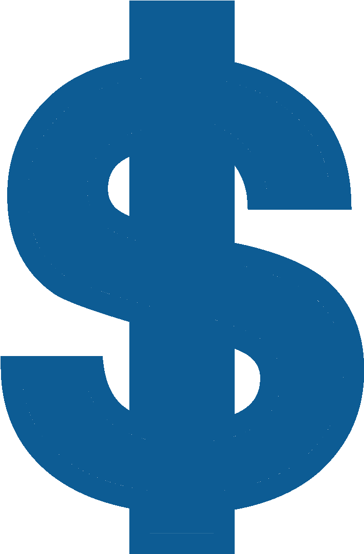 Fundraising Clipart Dollar Sign - Blue Dollar Sign Png Transparent Png (1200x1200), Png Download