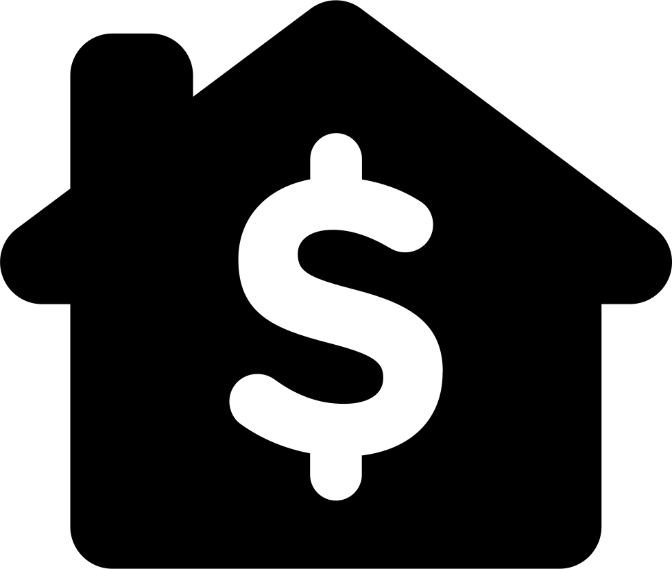 Dollar Sign Peso Money House - House With Dollar Sign Clipart (980x830), Png Download