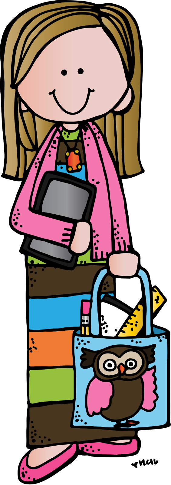 Imagenes De Maestras De Preescolar Animadas Clipart (565x1600), Png Download