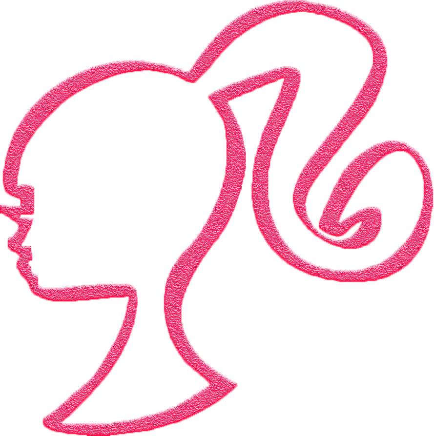 Barbie Clipart Pink Icon Transparent Jpg Freeuse Library - Head Barbie Logo Png (889x894), Png Download