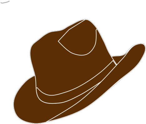 Brown Cowgirl Hat Png Images - Cartoon Cowboy And Cowgirl Hats Clipart (600x600), Png Download