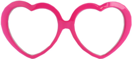 Barbie Clipart Shades - Transparent Heart Glasses Png (640x480), Png Download