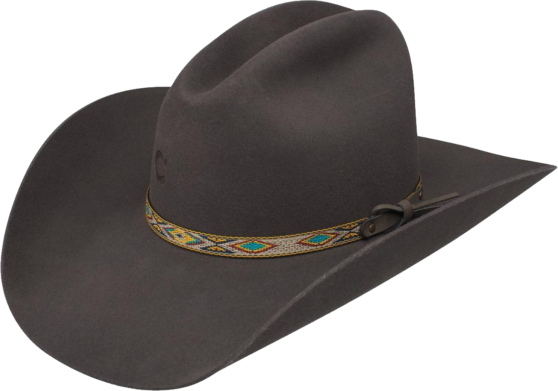Brown Cowboy Hat With Bound Edge Clipart (1137x798), Png Download