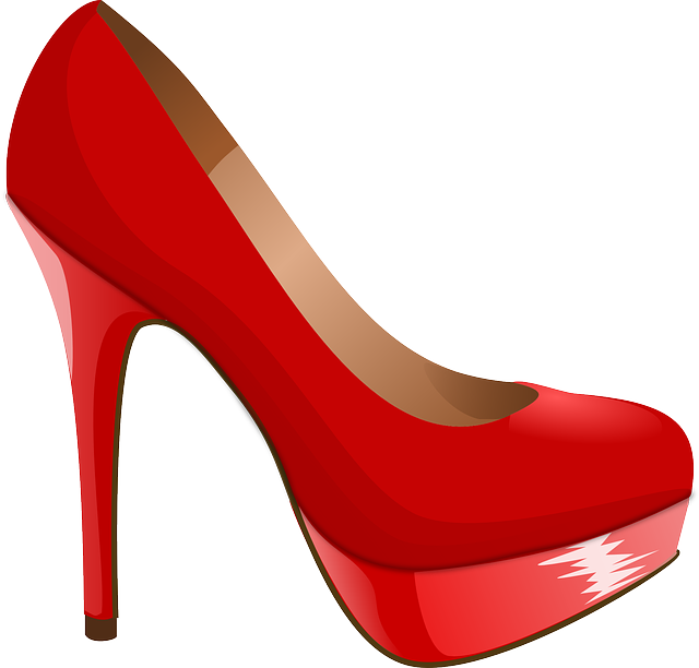 Red High Heel Clipart - Png Download (640x612), Png Download