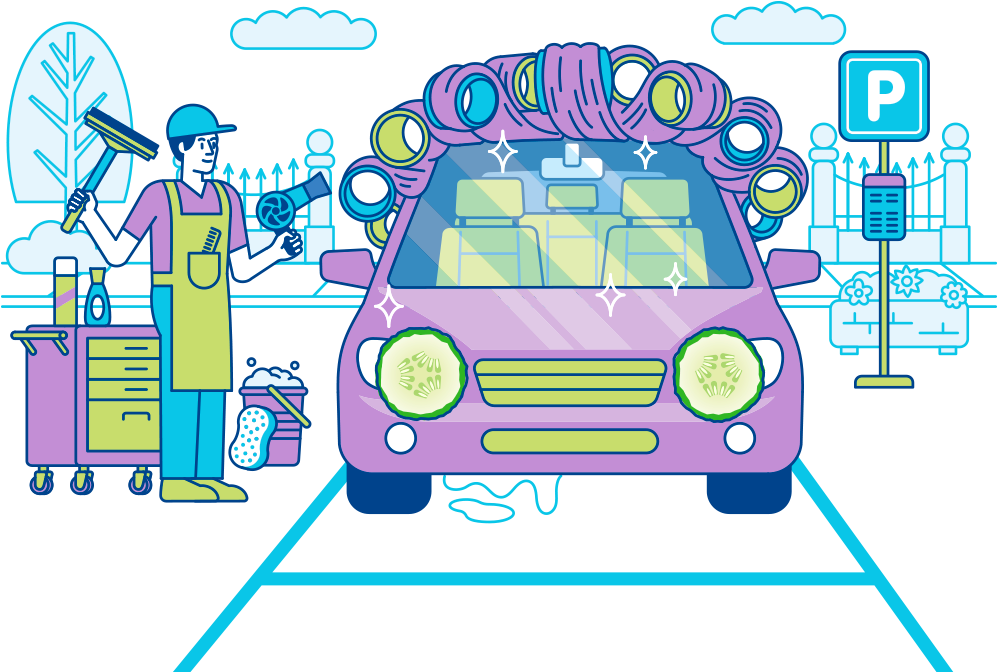 Transparent Car Wash Clip Art - City Car - Png Download (997x672), Png Download