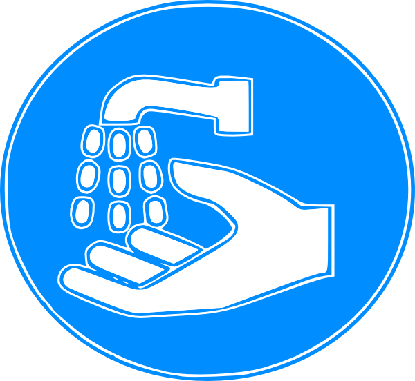 Hand Wash Sign Clip Art At Clker - Hand Wash Sign Png Transparent Png (600x552), Png Download