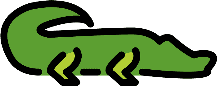 Crocodile Emoji Clipart - Crocodile Symbol - Png Download (800x800), Png Download