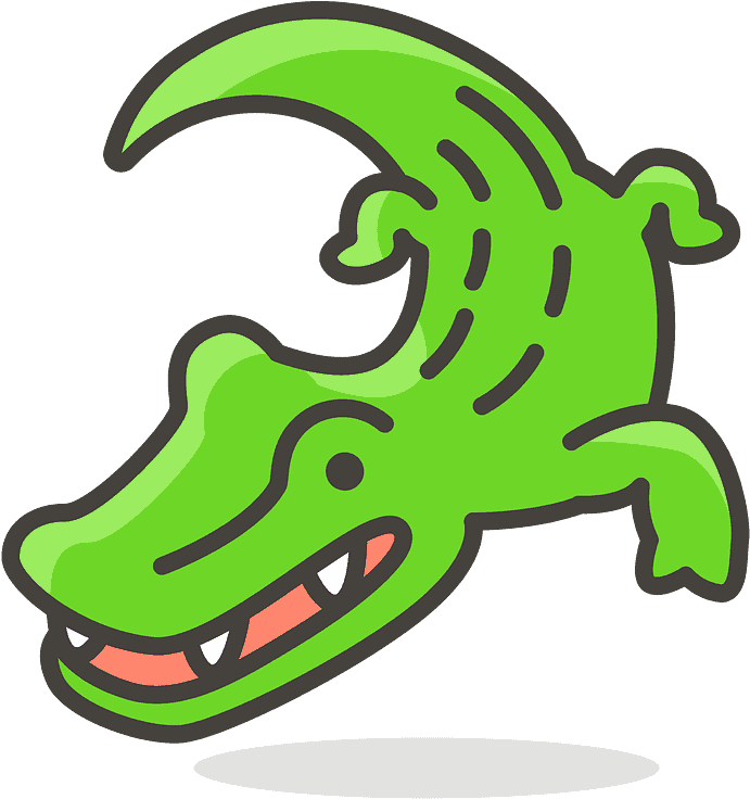 Crocodile Emoji Clipart - Crocodile Icon - Png Download (800x800), Png Download