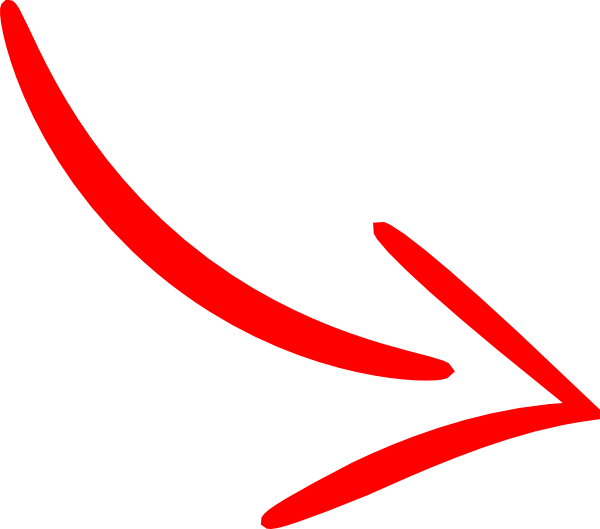 Red Arrow Right Clip Art At Clker - Drawn Red Arrow Png Transparent Png (600x529), Png Download