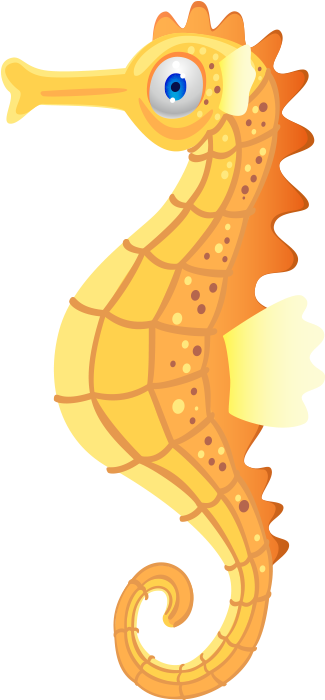 Seahorse Hippocampus Animal Clip Art - Sea Horse Clipart Png Transparent Png (500x699), Png Download