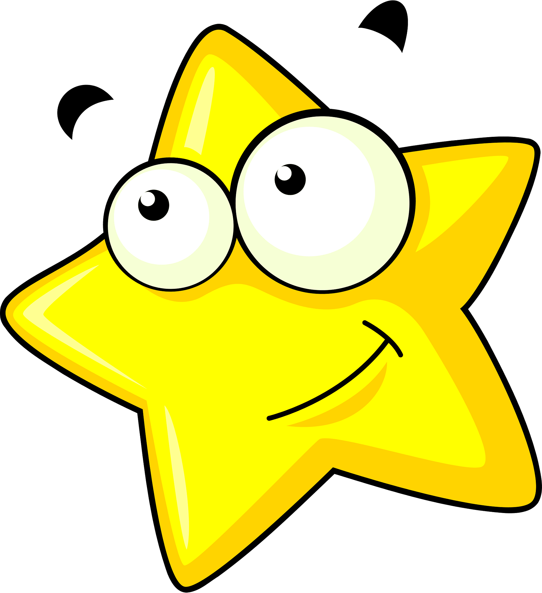Yellow Starfish Clipart - Cartoon - Png Download (731x800), Png Download
