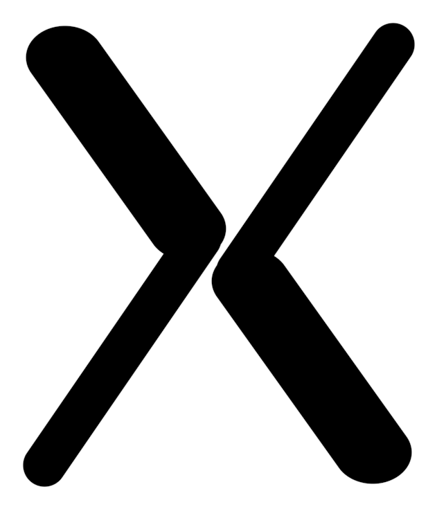 Symbol,hand,logo - Letra X En Png Clipart (750x750), Png Download