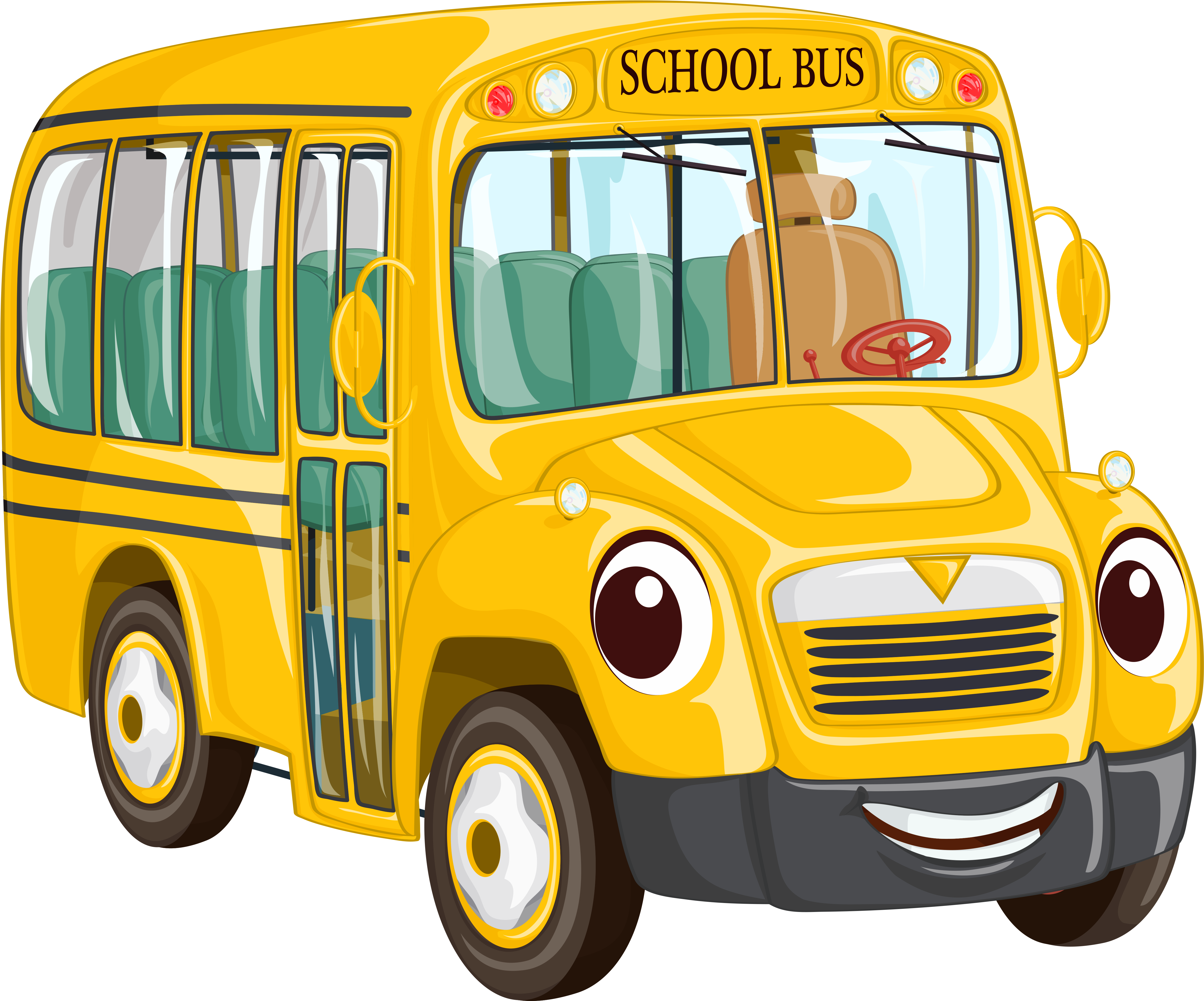 Bus Clipart Png - School Bus Png Clipart Transparent Png (5210x4440), Png Download