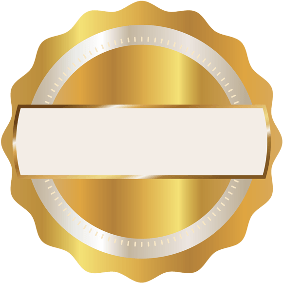 Gold Seal Badge Png Clipart Image - Blue Ribbon Seal Png Transparent Png (581x580), Png Download