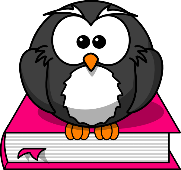 Owl Book Clipart - Owl On Book Clipart - Png Download (600x565), Png Download
