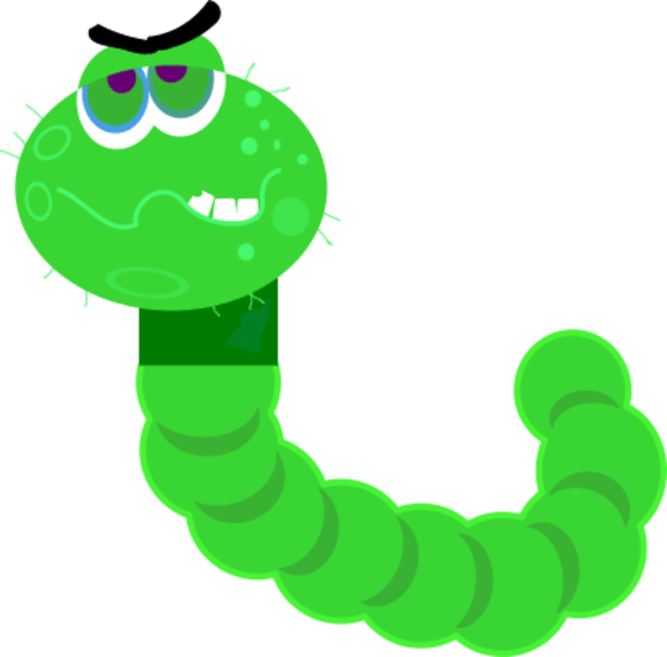 Computer Worm Cliparts - Computer Worm Clipart - Png Download (600x591), Png Download