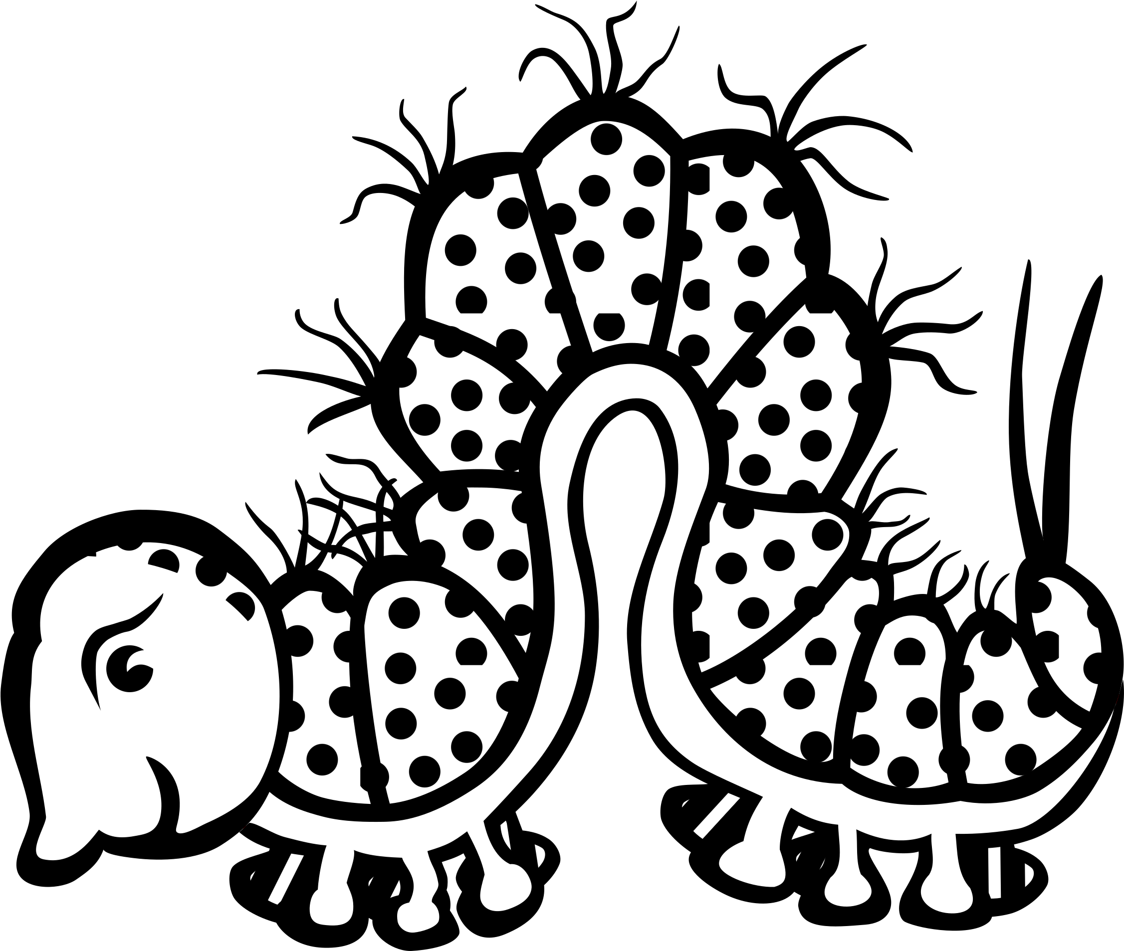 Caterpillar Clipart Lineart - Omalovánky Pro Děti Zvířata - Png Download (2400x2054), Png Download