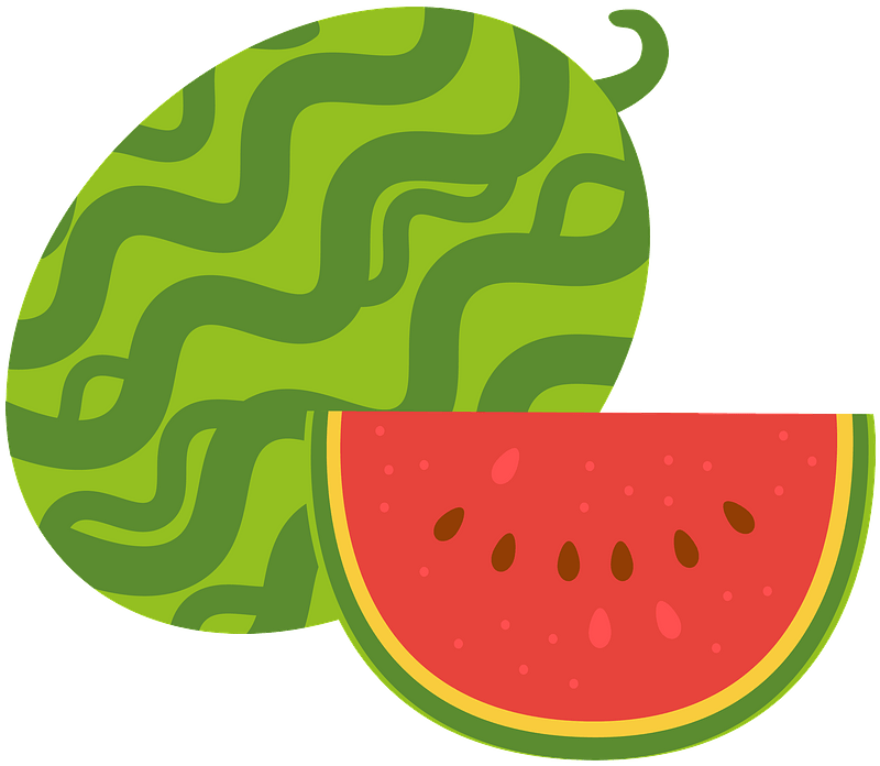 Watermelon Clipart - Png Download (800x696), Png Download