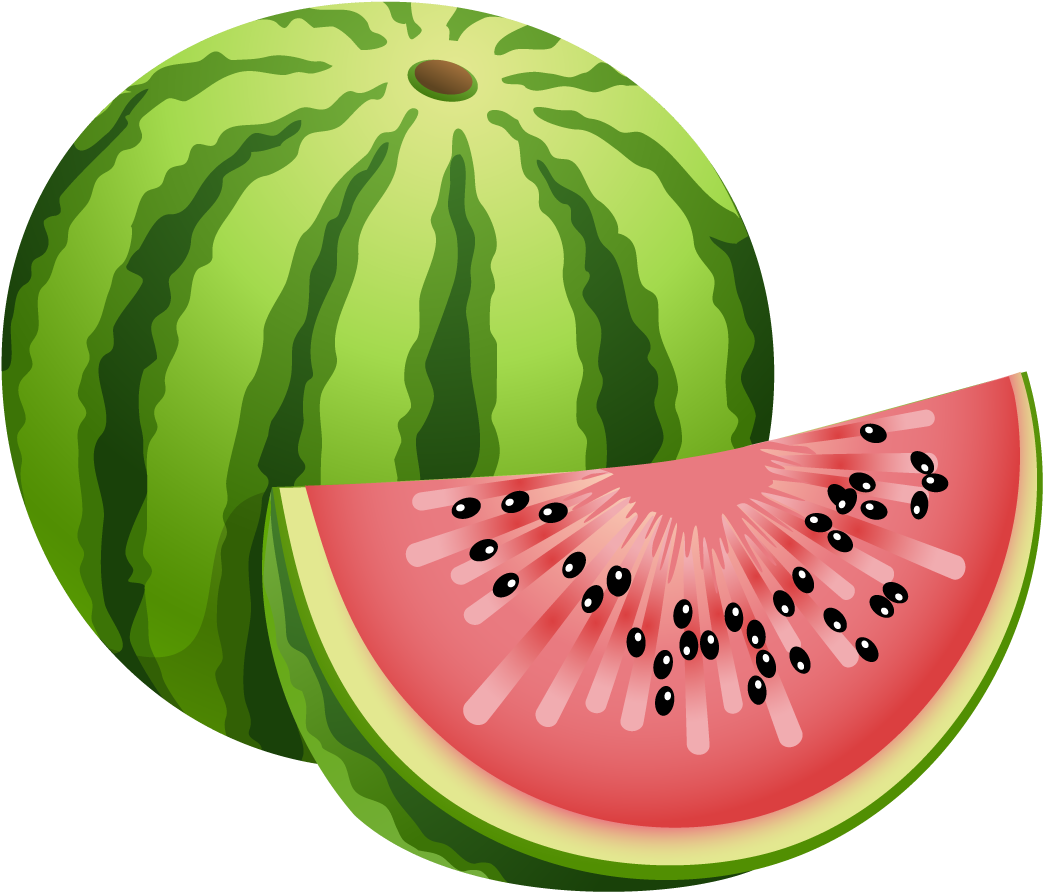 Watermelon Clipart Free Clip Art Image Image - Clip Art Watermelon - Png Download (1074x926), Png Download