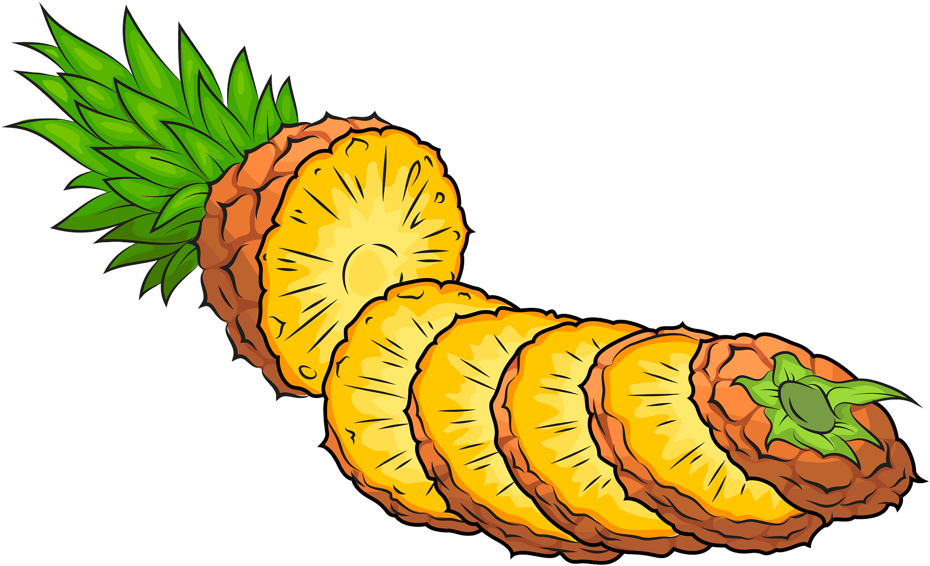 Clipart Pineapple - Png Download (1920x1287), Png Download