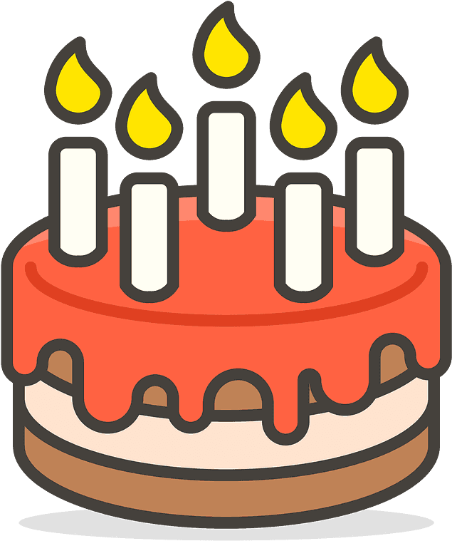 Birthday Cake Emoji Clipart - Birthday Cake Emoji Png Transparent Png (800x800), Png Download