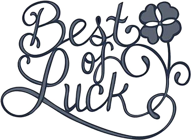 Cliparts For Free Download Best Clipart Good Luck And - Best Of Luck In Design - Png Download (831x676), Png Download