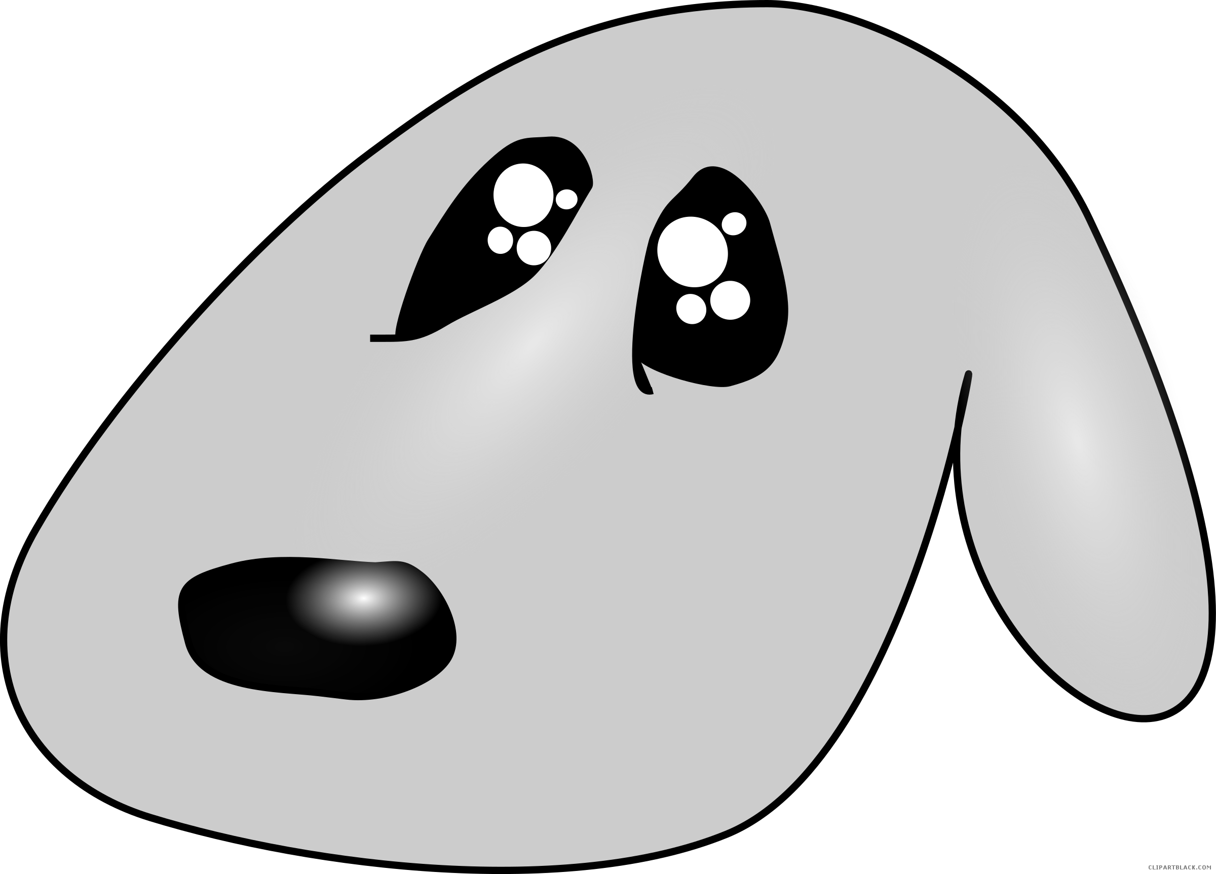 Free Sad Dog Clipart Png Download Sad Dog Clipart - Cute Sad Transparent Png (2400x1725), Png Download