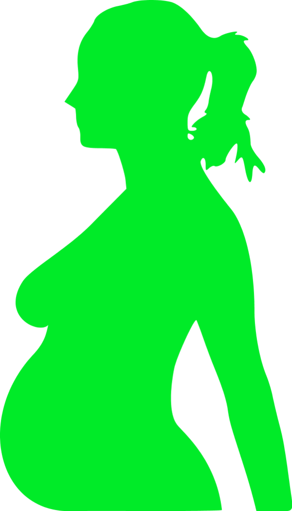 Hill Clipart Chocolate Hills - Silhouette Of Pregnant Woman Svg - Png Download (600x1049), Png Download
