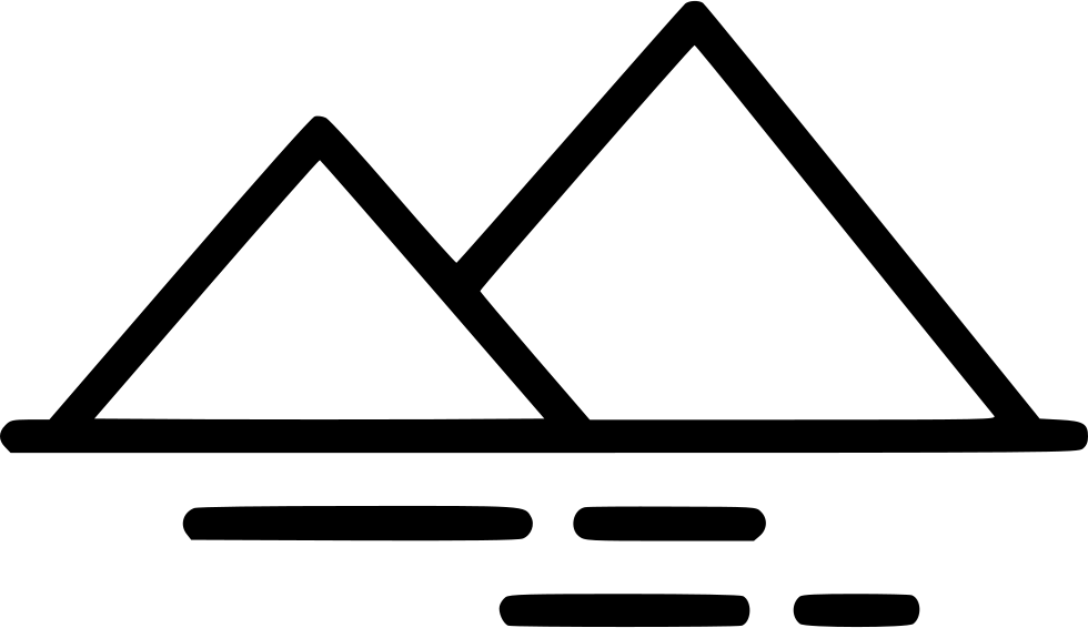 Hills Clipart Svg - Hill Icon Png Transparent Png (980x566), Png Download