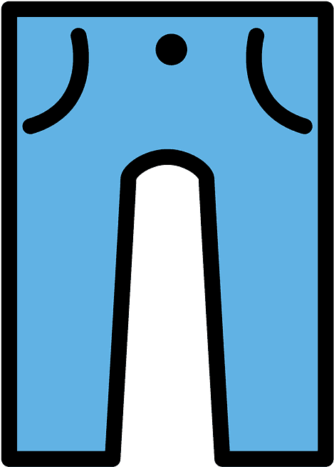 Jeans Emoji Clipart - Png Download (800x800), Png Download